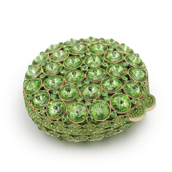 Lime Rou Crystal Clutch